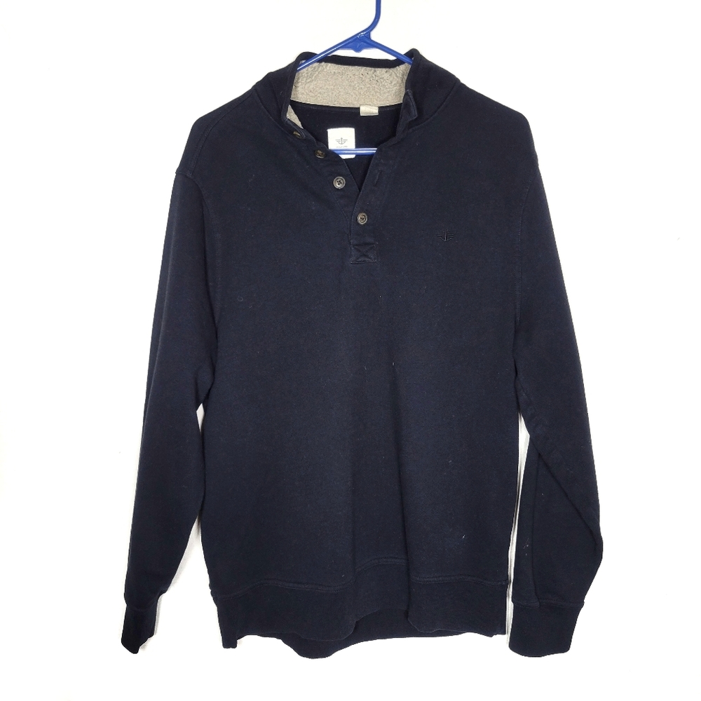 Dockers navy blue pullover size L jacket sweater sweatshirt men's large